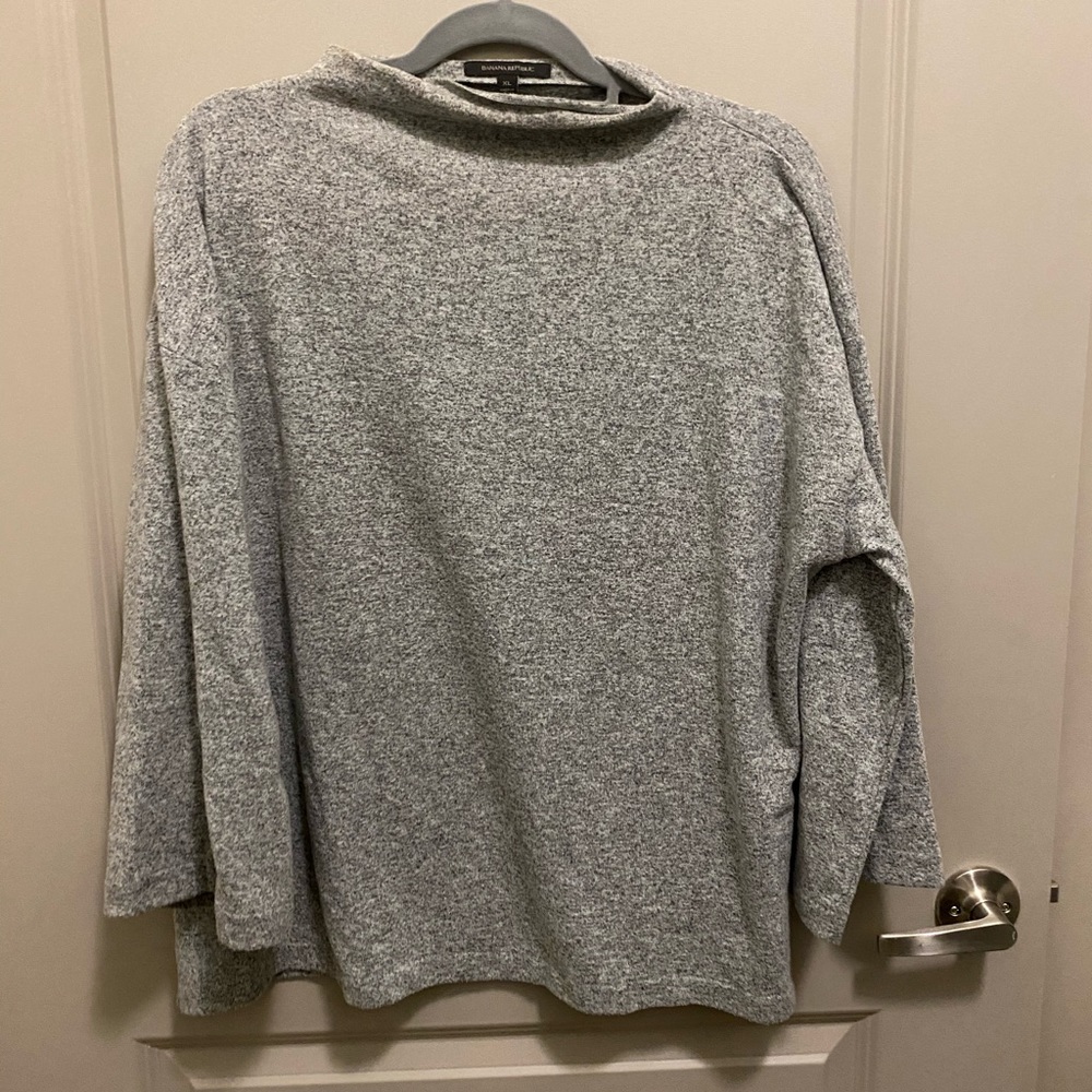 High neck oversized sweater